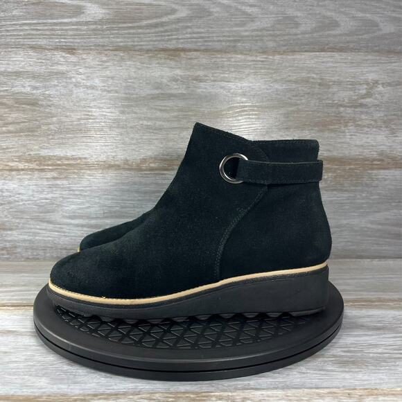 Clarks Shoes - Clarks Women's Sharon Black Suede Zip Up Ankle Boots Size 7